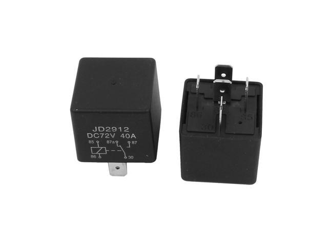 Unique Bargains JD2912 DC 72V Coil 40A 5 Pins SPDT Vehicle Car Security Power Relay 5pcs