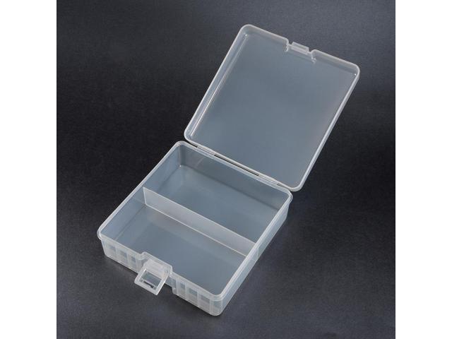 Unique Bargains Portable Battery Storage Box Protective Container Transparent for AA Batteries