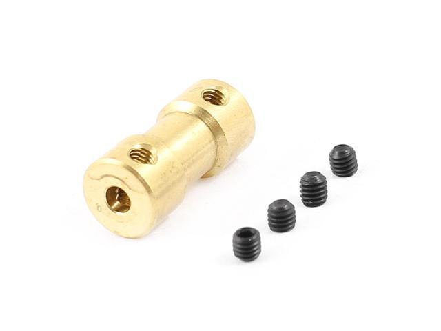 3mm x 4mm RC Model Toy Brass Motor Shaft Coupling Connector Adapter Joint