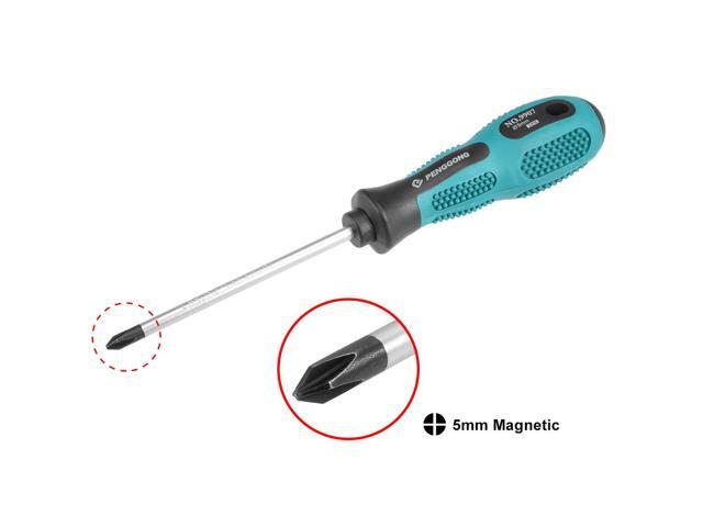 #1 Phillips Screwdriver 4 Inch Round Shaft Non Slip Comfortable Handle