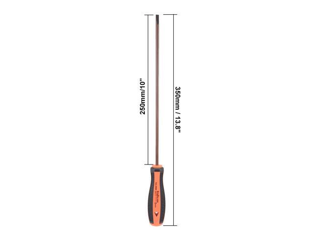 5mm Slotted Screwdriver 10 Inch Round Shaft Magnetic