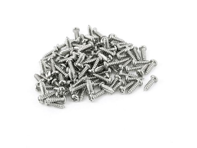Photos - Other for repair Unique Bargains 100pcs M3 x 10mm Stainless Steel Cross pan Head Self Tapping Screws Bolts 