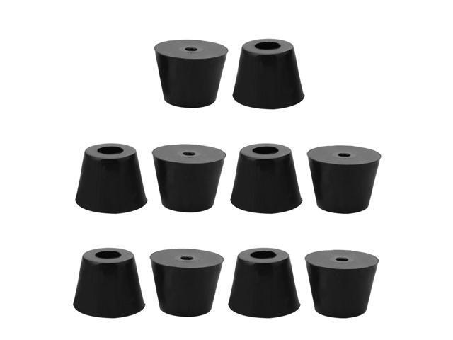 10pcs Rubber Feet Bumper Buffer Feet Furniture Leg Cutting Board Laptop Pads Anti-slip with Metal Washer, D17x13xH13mm