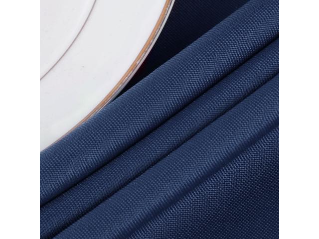 Rectangle Tablecloth for 4 Foot Table in Washable Polyester Waterproof 55x63 Inch Navy Blue- Great for Buffet Table, Parties, Holiday Dinner,...