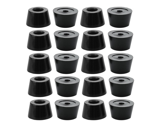 20pcs Rubber Feet Bumper Furniture Chair Table Sofa Amplifier Speaker Cabinet Leg Pads Floor Protector, D21x17x12mm