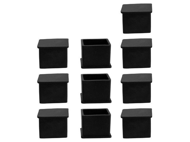 Table Leg Cap End Tip Feet Cover Furniture Glide Floor Protector 10pcs 0.79' x 1.18' (20x30mm) Inner Size, Reduce Noise Prevent Scratch