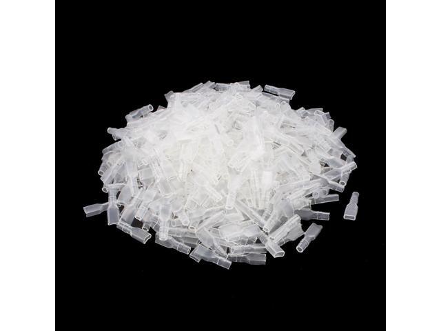 4.8mm Female Spade Connector Terminal Insulated Sleeve Boot Cover 500 Pcs