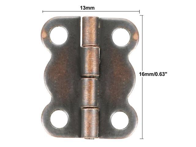 0.63' Antique Copper Hinges Retro Butterfly Mini Hinge with Screws 20pcs