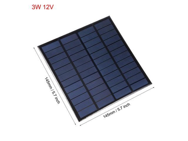 3W 12V Small Solar Panel Module DIY Polysilicon for Phone Toys Charger