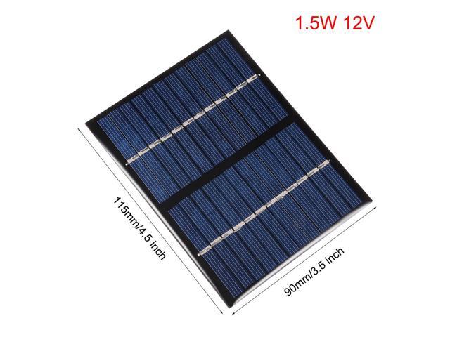 1.5W 12V Small Solar Panel Module DIY Polysilicon for Toys Charger