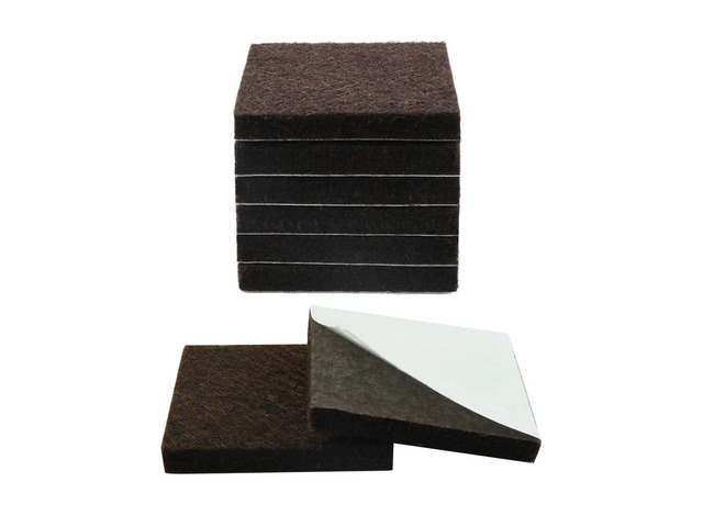 Felt Furniture Feet Pads Square 1' Self Adhesive Floor Protector 8pcs