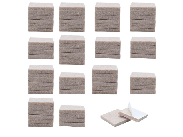 Felt Furniture Pads Square 3/4' Self Adhesive Reduce Noise Floor Protector 70pcs