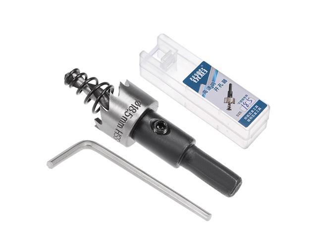 2 Pcs 18.5mm HSS Drill Bit Hole Saw Cutter for Metal Alloy Wood