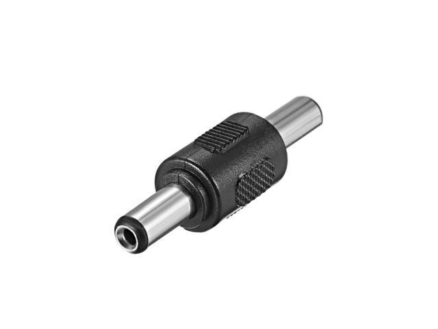 10Pcs DC Male to Male Connector 5.5mm x 2.5mm Power Cable Jack Adapter Black
