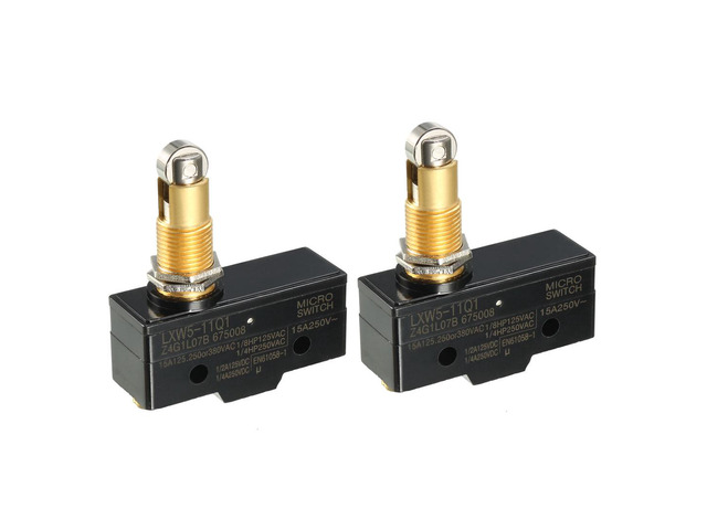 2PCS LXW5-11Q1 1NO + 1NC Panel Mount Roller Plunger Micro Limit Switches