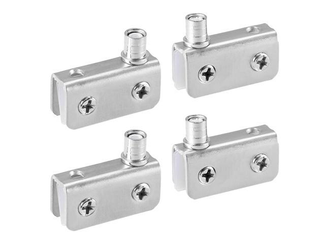 Photos - Other for repair Unique Bargains Glass Hinge Stainless Steel Glass Door Pivot Hinge Glass Clamp Silver Tone 