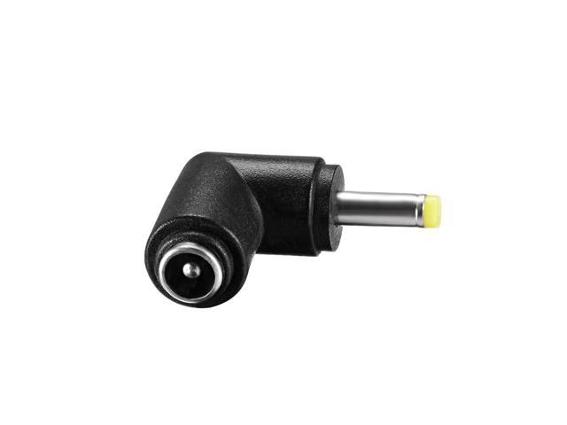 DC Power Connector 90 Degree Right Angle 4.0mm x 1.7mm Male to 5.5mm x 2.1mm Female Coupler Adapter Converter 3Pcs