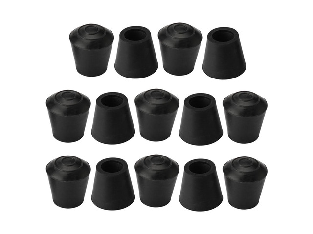 14pcs Chair Leg Tips Caps Round 12mm 1/2 Inch Anti Slip Rubber Furniture Table Chair Feet Cover Floor Protector Reduce Noise Prevent Scratch