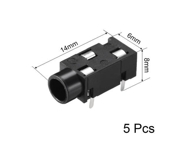 3.5 mm Audio Jack Connector PCB Mount Female Socket 3Pin PJ-320 5pcs