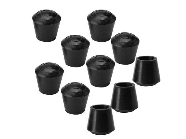 10pcs Chair Leg Tips Caps 10mm 3/8 Inch Inner Dia Anti Slip Rubber Furniture Table Feet Cover Floor Protector Reduce Noise Prevent Scratches