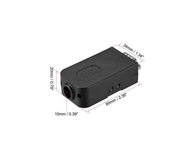 D-sub DB15 Breakout Board Connector 15-pin 3-row Male Port Solderless Terminal Block Adapter with Positioning Nuts