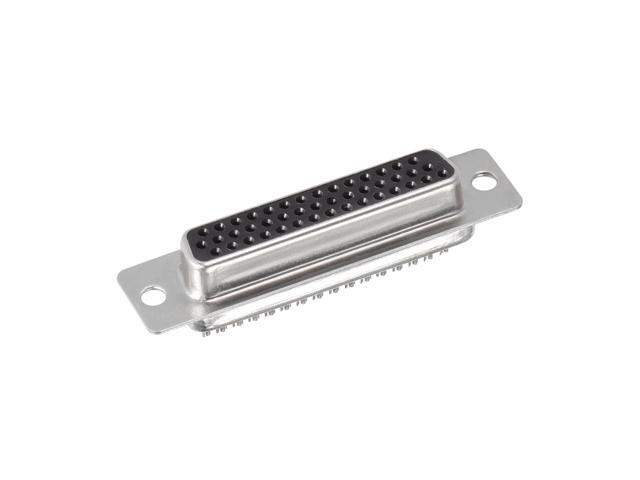 D-sub Connector DB44 Female Socket 44-pin 3-row High Density Port Terminal Breakout for Mechanical Equipment CNC Computers Pack of 1