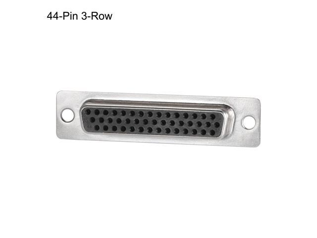 D-sub Connector DB44 Female Socket 44-pin 3-row High Density Port Terminal Breakout for Mechanical Equipment CNC Computers Pack of 1