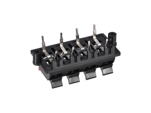 2 Row 8 Way Spring Speaker Terminal Clip Push Release Connector Audio Cable Terminals Strip Block WP8-03
