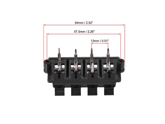 2 Row 8 Way Spring Speaker Terminal Clip Push Release Connector Audio Cable Terminals Strip Block WP8-03 5Pcs