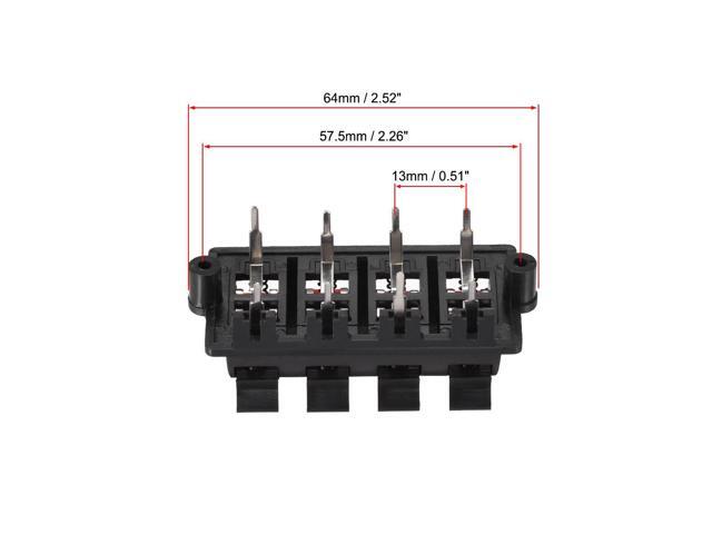 2 Row 8 Way Spring Speaker Terminal Clip Push Release Connector Audio Cable Terminals Strip Block WP8-03