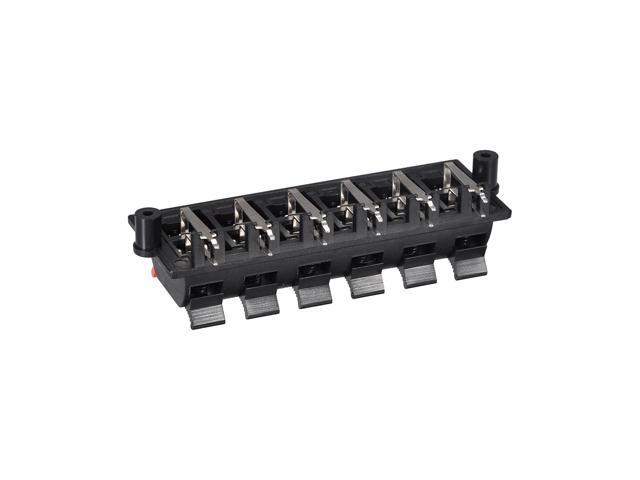 2 Row 12 Way Spring Speaker Terminal Clip Push Release Connector Audio Cable Terminals Strip Block WP12-03B 5Pcs