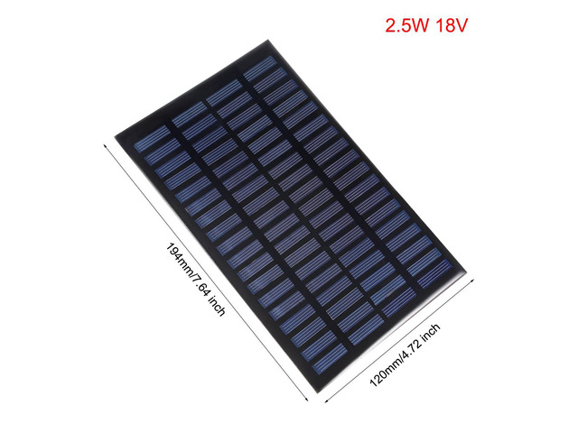 2.5W 18V Small Solar Panel Module DIY Polysilicon for Toys Charger