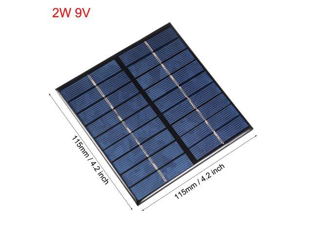 2W 9V Small Solar Panel Module DIY Polysilicon for Toys Charger