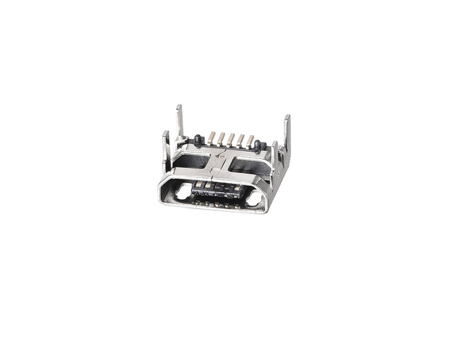 10PCS Micro USB Female Socket Connector Jack Port, 5-Pin DIP 180 Degree, Repair Replacement Adapter