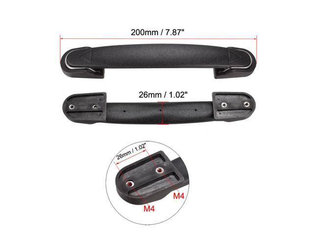 Luggage Handle, 200mm Long Strap Grip Replacement for Suitcase Case Black 2Pcs