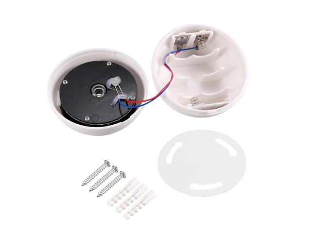 Fake Security Camera Dummy Dome CCTV with Blinking Red LED Warning Light for Home Outdoor Indoor White 4pcs