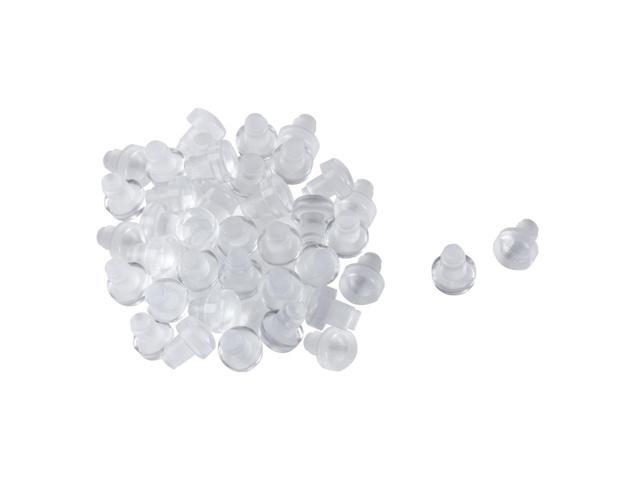 30pcs 6mm Clear Flat Soft Stem Bumper Glide Patio Outdoor Furniture Chair Table