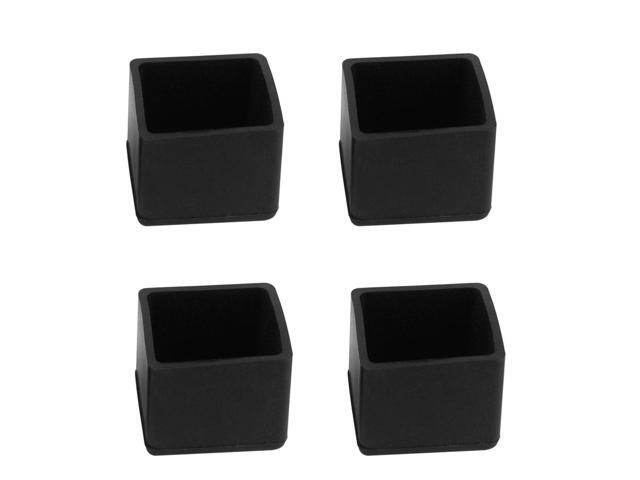 Table Leg Cap End Tip Feet Cover Furniture Glide Floor Protector 4pcs 1' x 1' (25x25mm) Inner Size, Reduce Noise Prevent Scratch