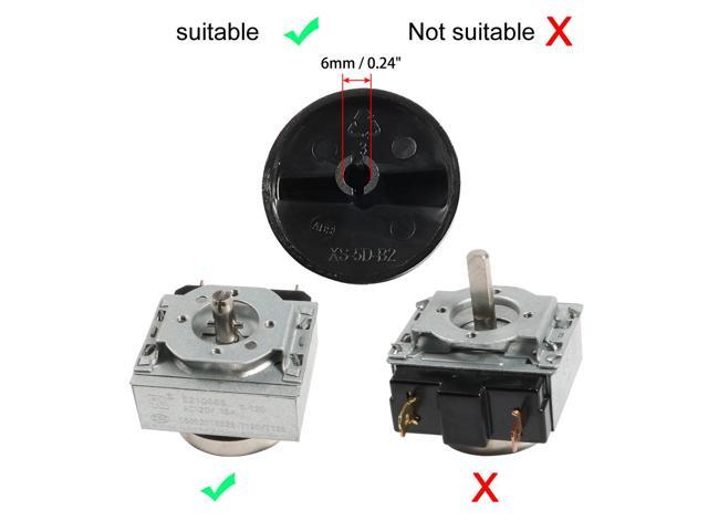 Timer Knobs Range Replacement Knobs Time Control Knob Round Shaft for Electronic Microwave Oven Cooker
