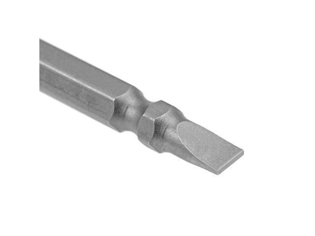 1/4' Hex Shank 65mm Length Magnetic Screwdriver SL5/PH2 Slotted-Phillips Double-Head Screwdriver Bits S2 Alloy Steel