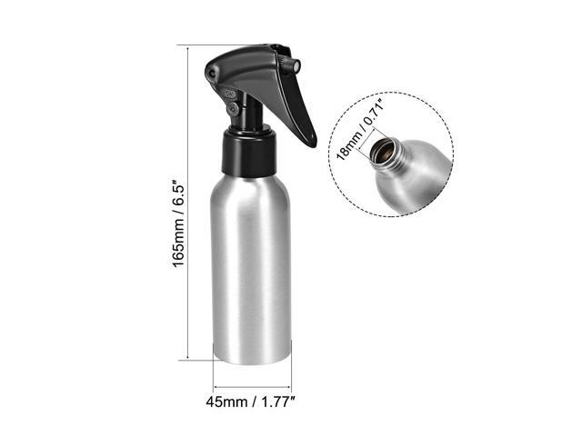 2pcs 4oz/120ml Aluminium Spray Bottle with Fine Mist Sprayer, Empty Refillable Container Travel Bottle