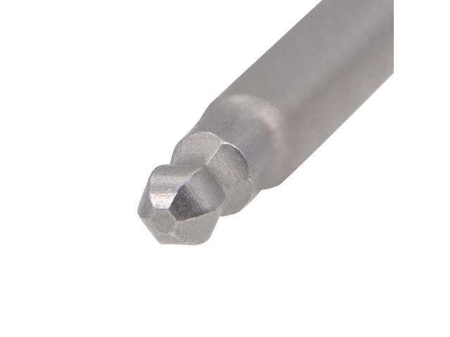 Ball End Hex Bits 1/4 Inch Hex Shank 100mm Length Magnetic 2.5MM Head Screwdriver S2 Screw Driver Bit