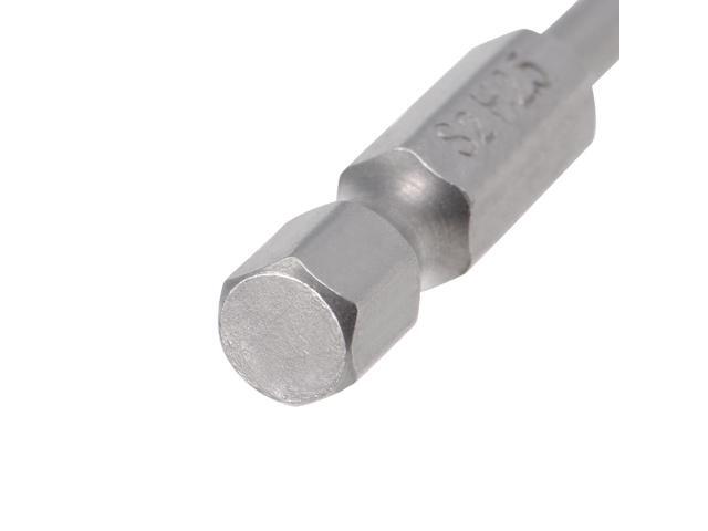 Ball End Hex Bits 1/4 Inch Hex Shank 100mm Length Magnetic 2.5MM Head Screwdriver S2 Screw Driver Bit