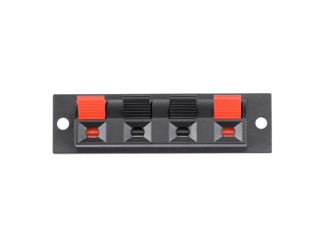 20pcs 4 Way Jack Socket Spring Push Release Connector Speaker Terminal Strip Block