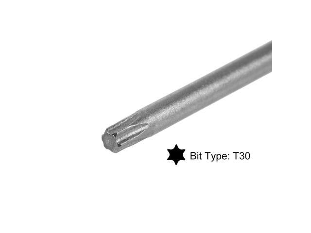 Torx Screwdriver Bits 1/4-Inch Hex Shank 150mm Length T30 Magnetic Security Star Screw Driver S2 Bit