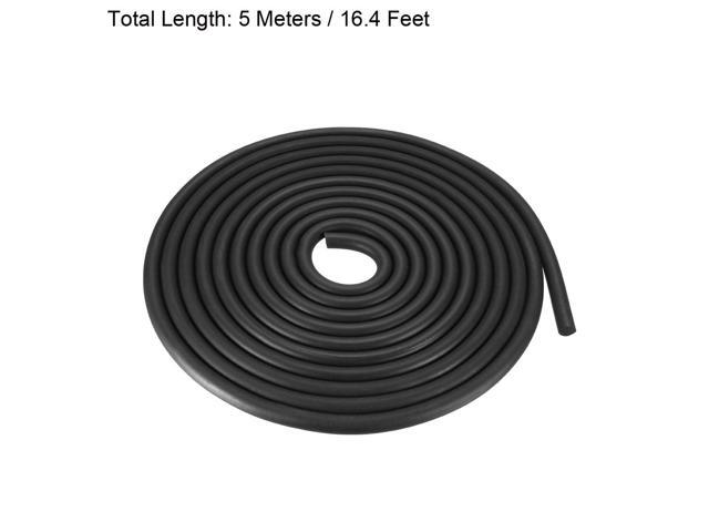 Foam Rubber Seal Weather Strip 10mm Diameter 5 Meters Long Black