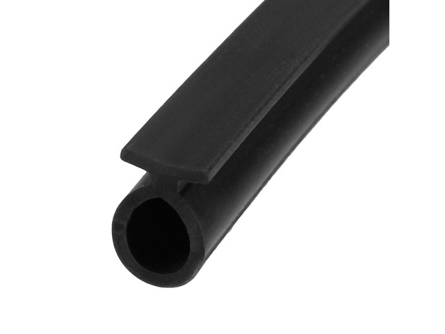 T-Slot Mount Window Weatherstrip Seal 7mm Bulb Bubble for 6mm Slot 5 Meters Long Black
