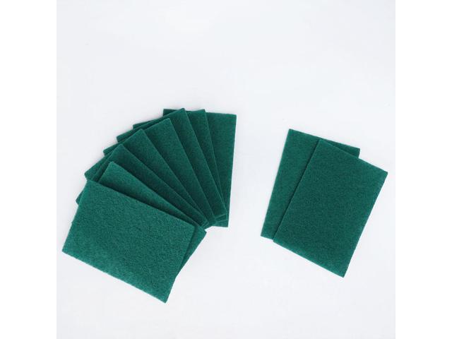 50pcs Scouring Pad Non-Scratch Scouring Sponge Scrub Pads 6'x4' For Scouring Kitchen, Dishwashing, Green 1