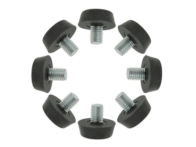 M8 x 10 x 22mm Furniture Glide Leveling Feet Adjustable Leveler Floor Protector for Table Desk Cabinet Leg 8pcs