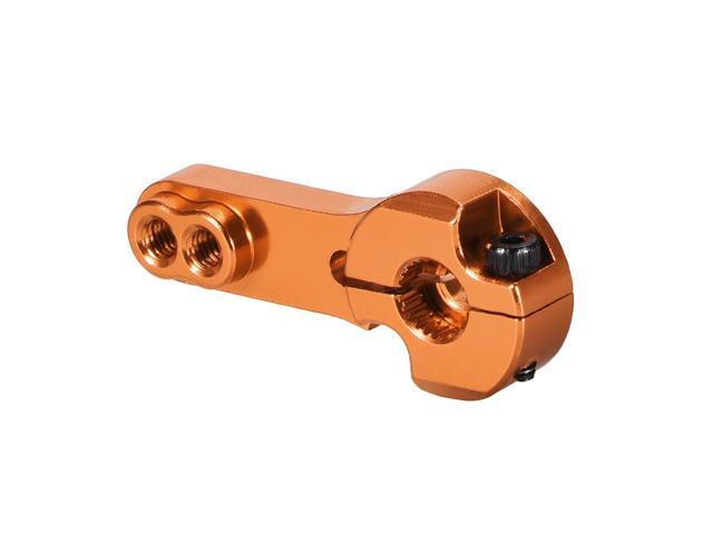 5PCS 25T Aluminum Servo Horns M3 Threads Metal Steering Arm for Futaba Savox Xcore RC Car Truck Buggy Airplane - Orange